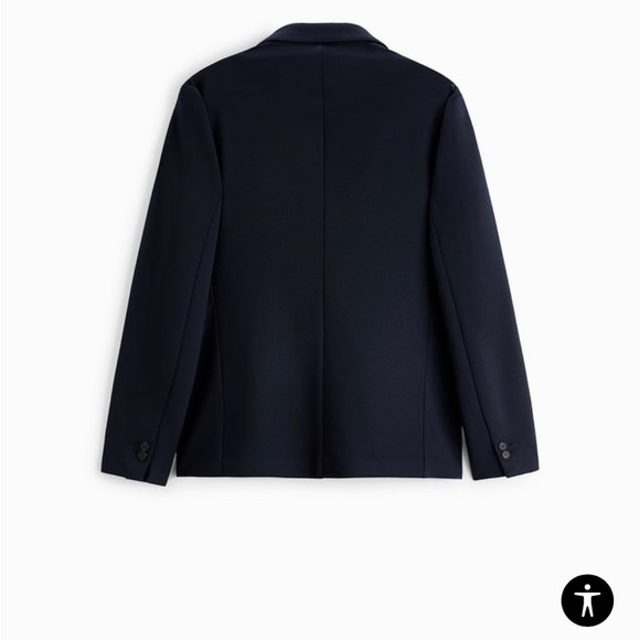 Zara Man Navy Blue STRETCH BLAZER Size Medium EUC - Picture 11 of 11